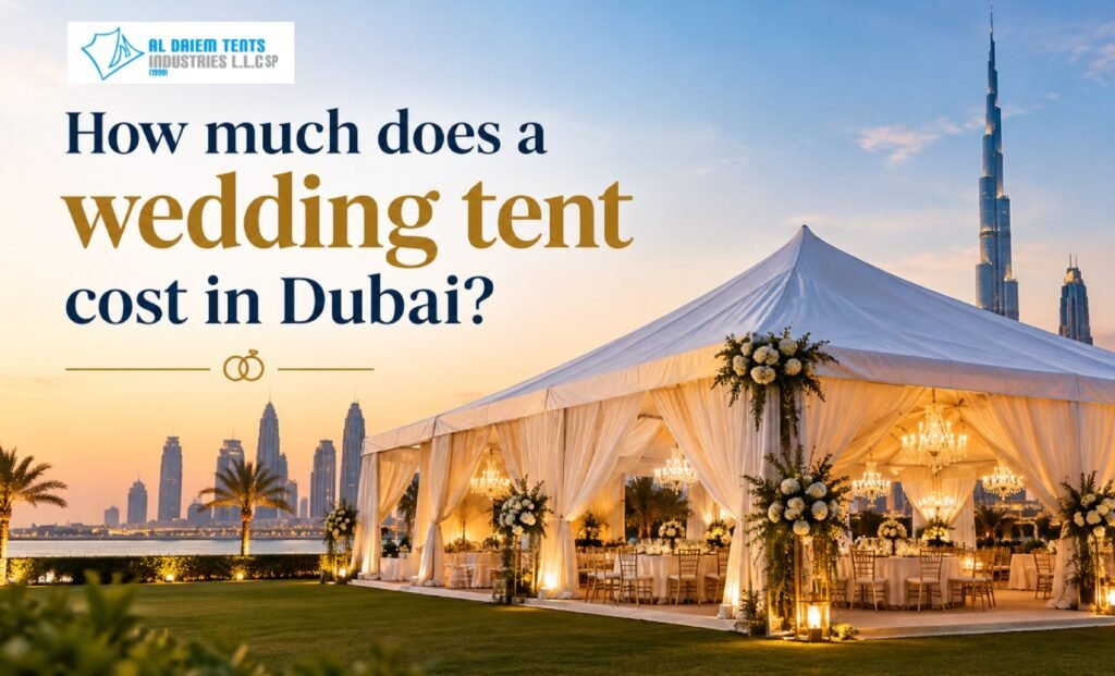 How much does a wedding tent cost in Dubai?
